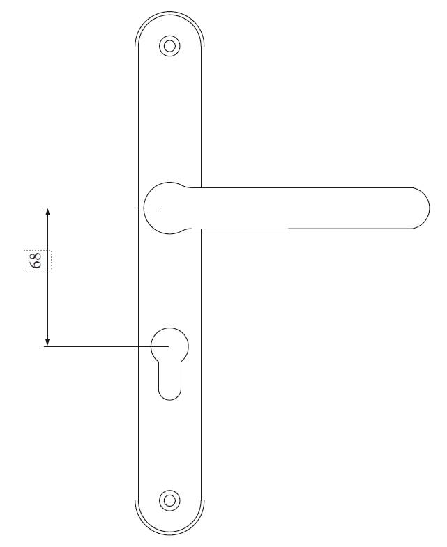 68mm Centres