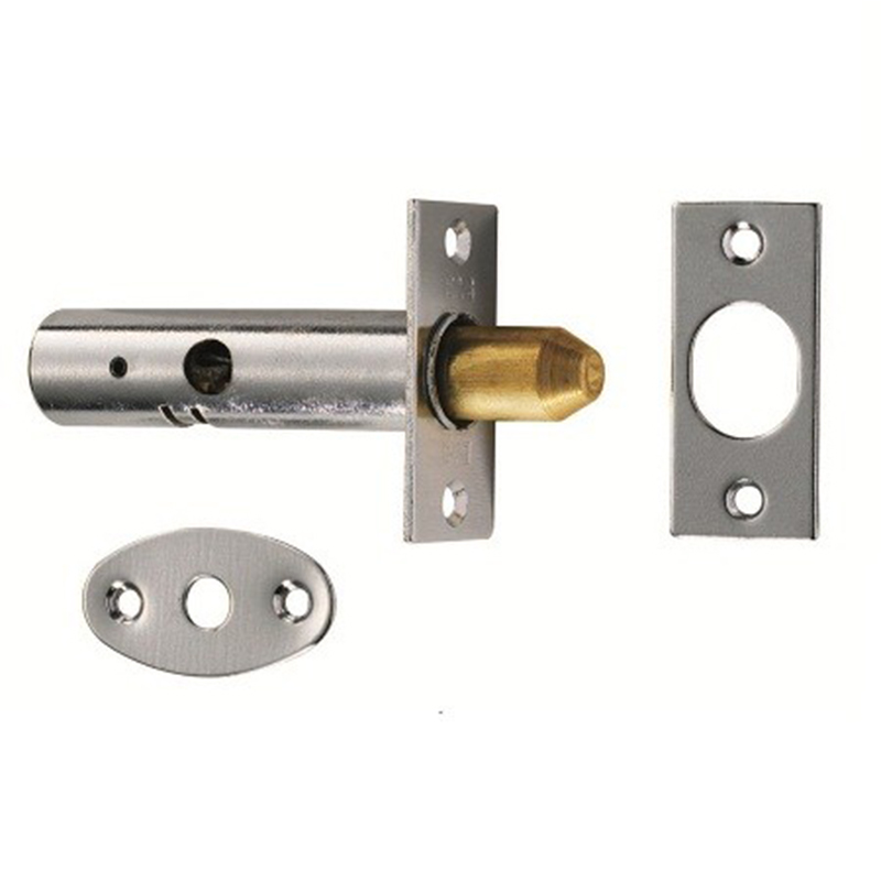 Door Security Rack Bolt - 60mm Polished Brass
