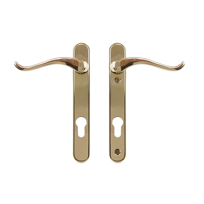 Windsor Inline Swan Lever/Lever Handle - Left Hand Gold