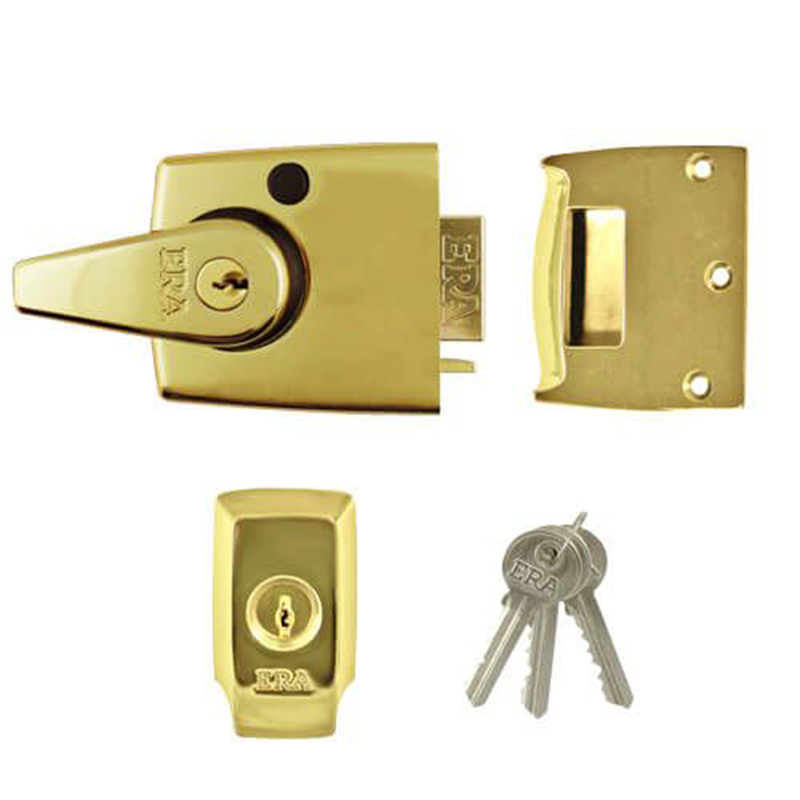 Era British Standard Nightlatch - 40mm Case Polished Brass