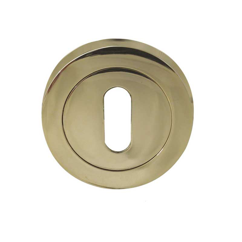 Standard Keyhole Escutcheon - Polished Brass