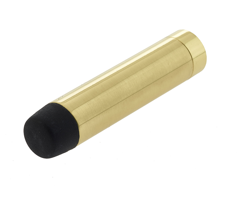 Projecting Door Stop Polished Brass