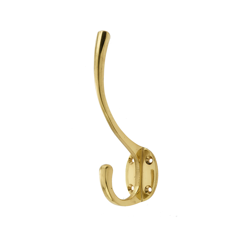 Hat & Coat Hook Polished Brass