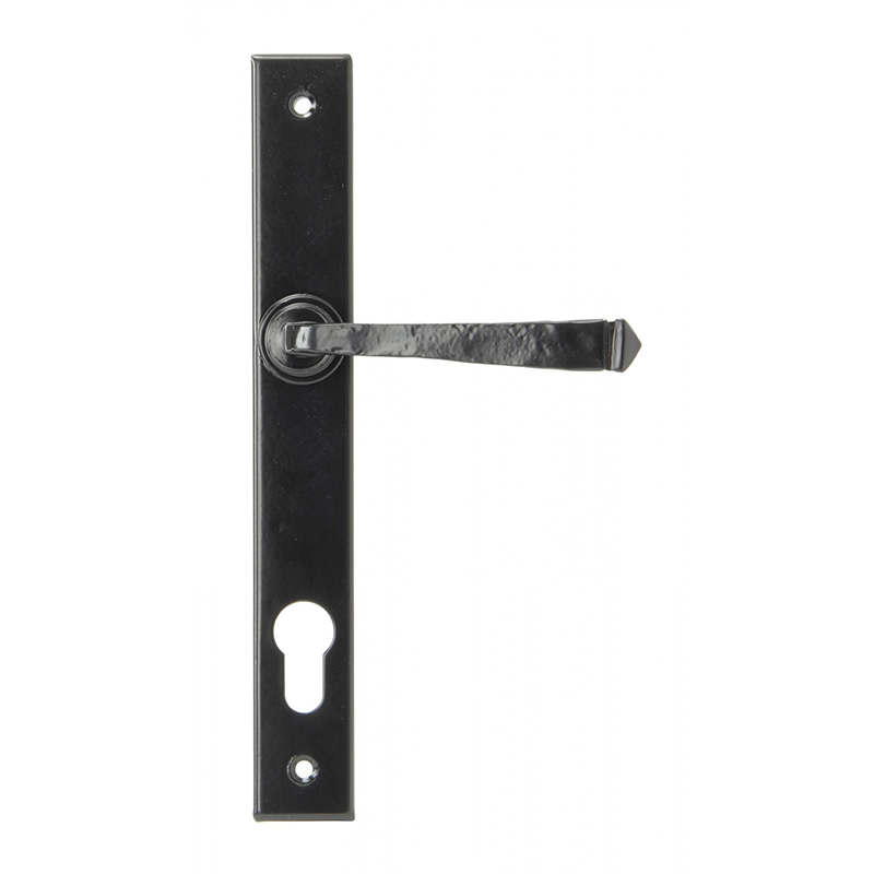 Avon Slimline Espag Sprung Lock Set Black