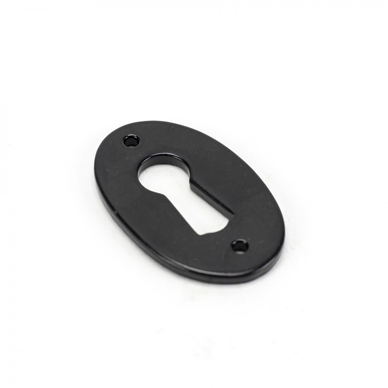 Blacksmith Oval Escutcheon Black