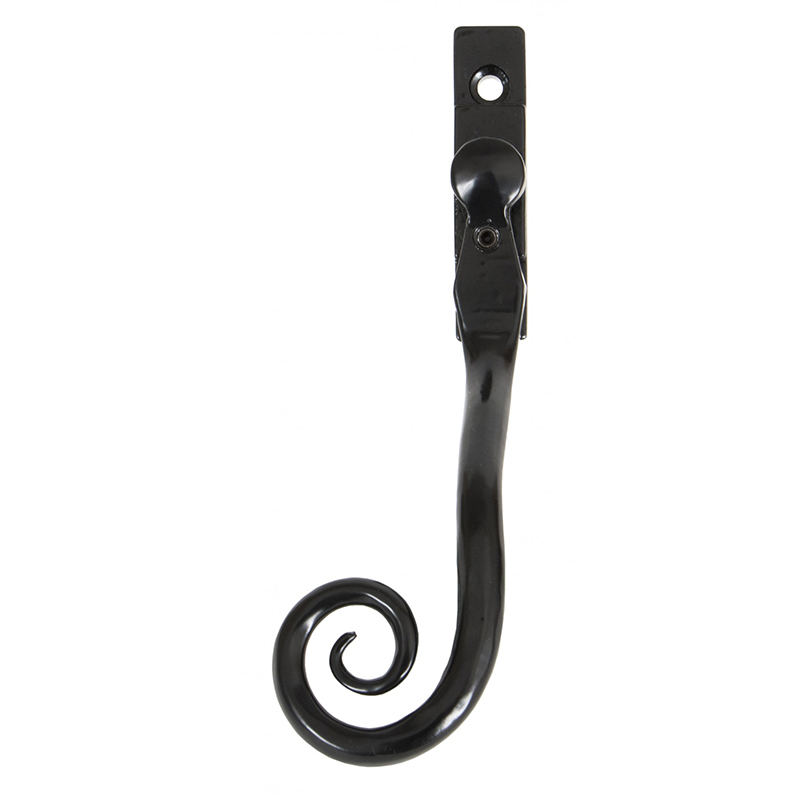 Large Monkey Tail Espagnolette Handle - Right Hand Black