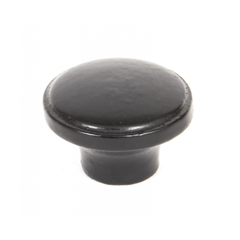 Ribbed Knob Black Locks Doors and Windows