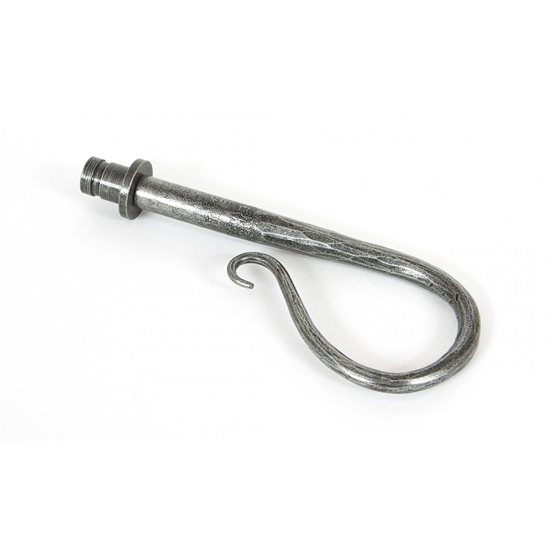 Shepherd's Crook Curtain Finial Pewter