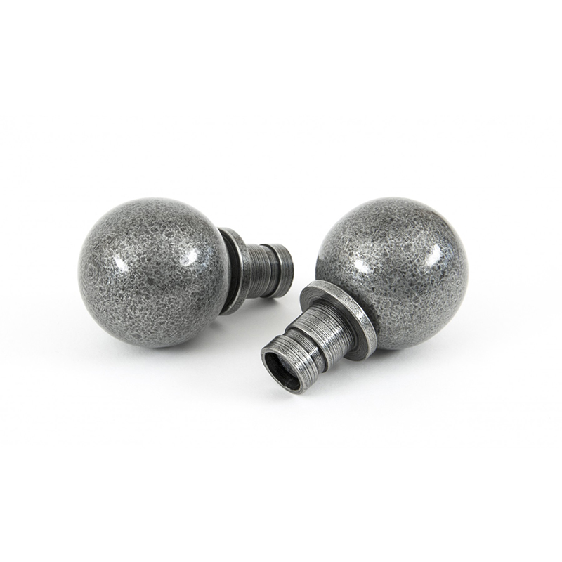 Ball Curtain Finial Pewter