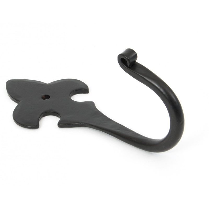 Fleur-De-Lys Coat Hook Black