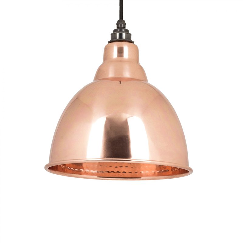 Brindley Pendant Hammered Copper Hammered Copper