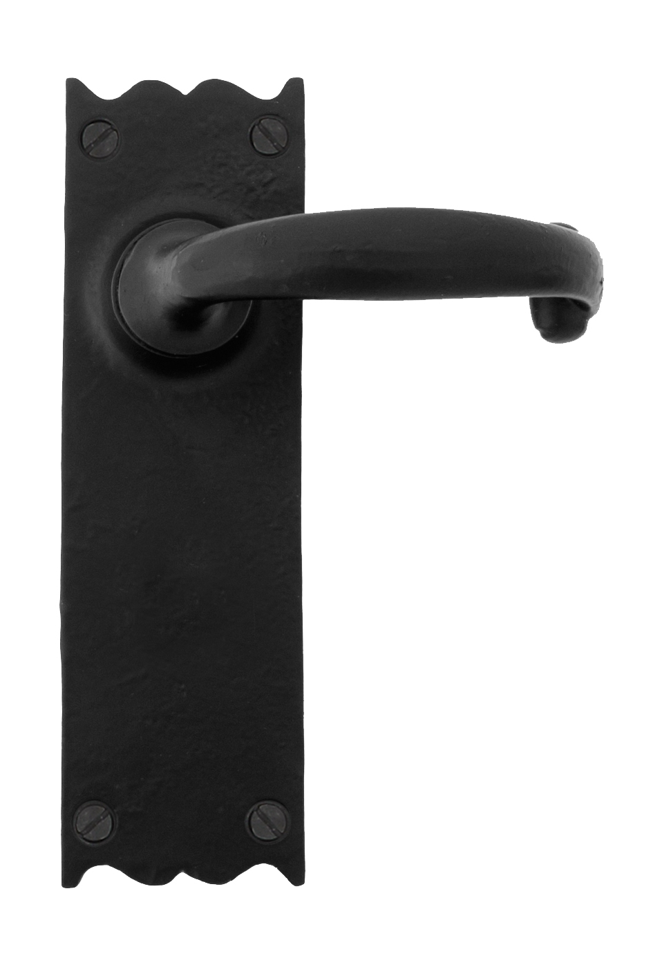 Cottage Latch Lever Set Black Locks Doors and Windows