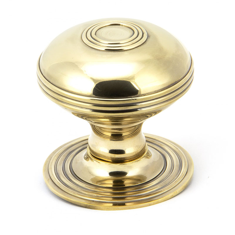 Prestbury Centre Door Knob Aged Brass