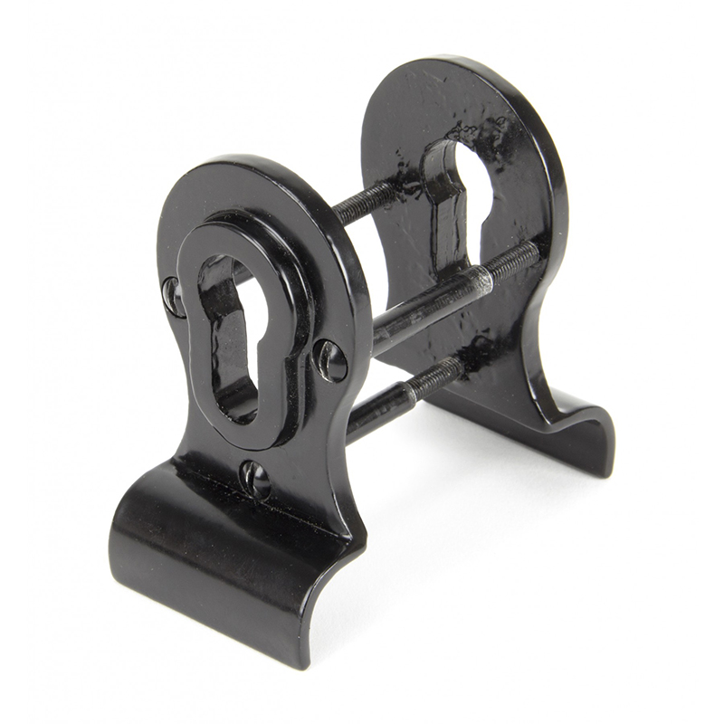 Blacksmith Euro Door Pull - Back-to-Back Fixings Black