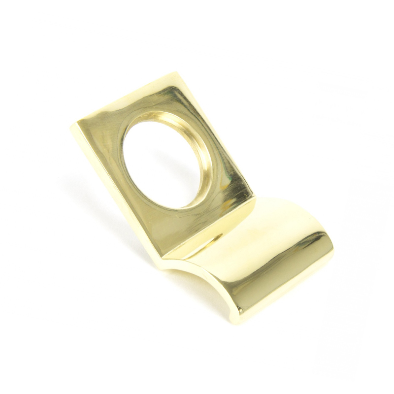 Period Rim Cylinder Pull Polished Brass