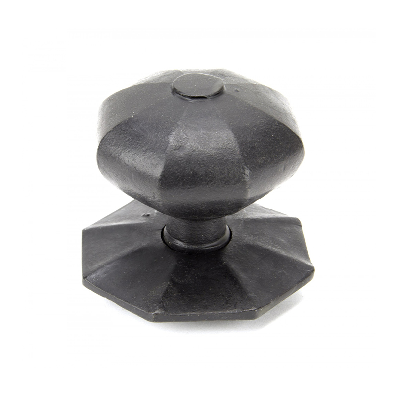 Octagonal Centre Door Knob - External Black - Locks Doors and Windows