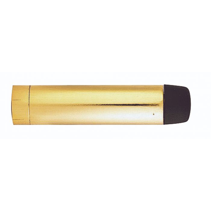 Cylinder Pattern Door Stop without Rose115.5mm Polished Brass