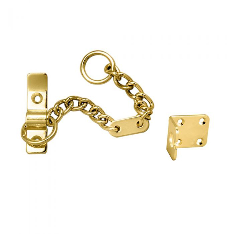 Heavy Door Chain Polished Brass