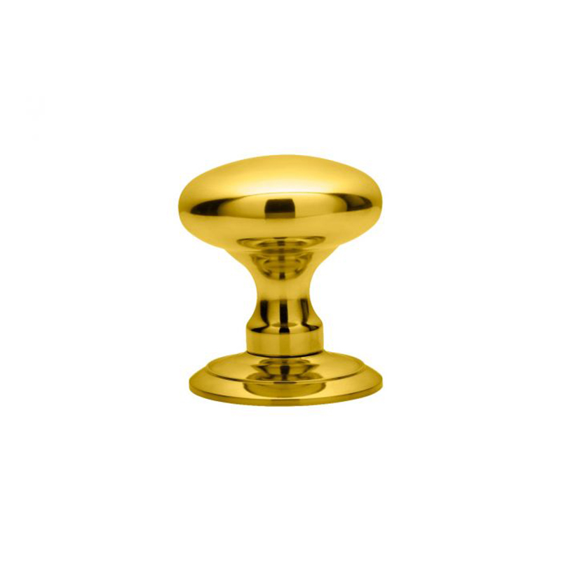 Large Mortice Knob - 65mm Dia Polished Brass