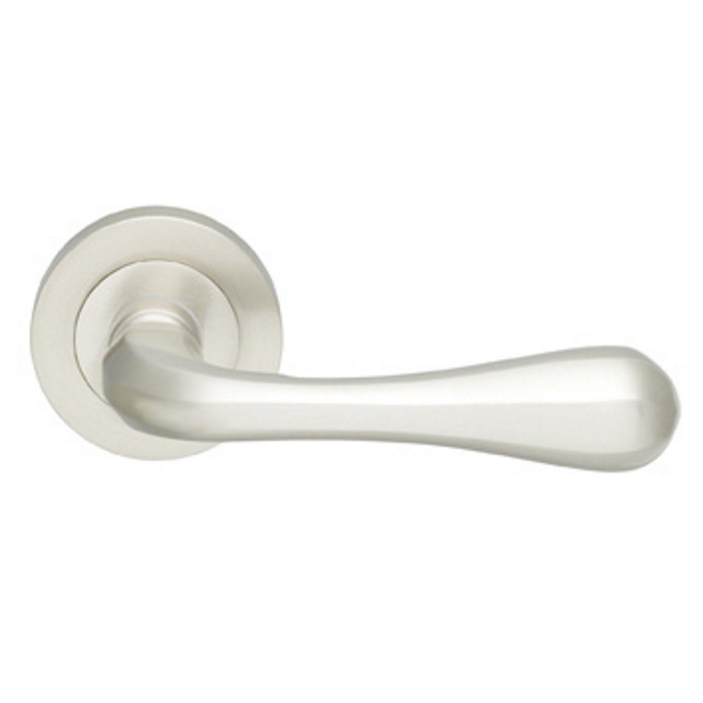 Stella Lever on Round Rose Polished Brass