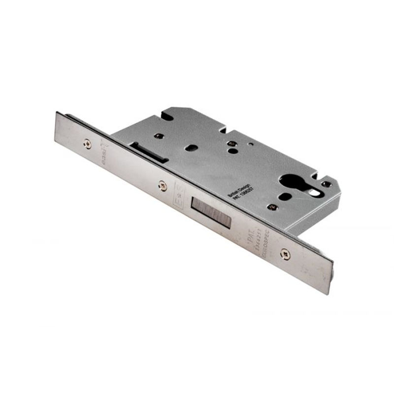 Easi-T Euro Din Deadlock - Square Satin Stainless Steel