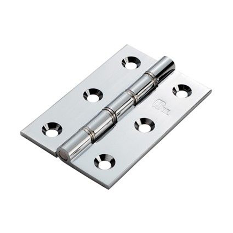Double Stainless Steel Washered Butt Hinge - 76mm x 50mm Polished Chrome