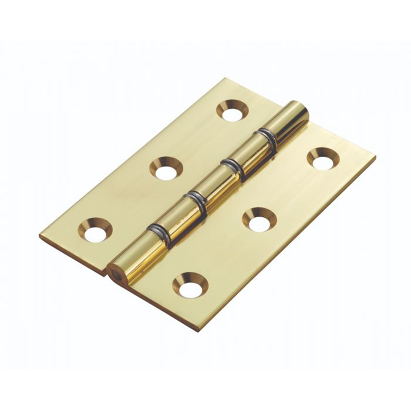 Double Steel Washered Butt Hinge - 76mm x 50mm Polished Lacquered