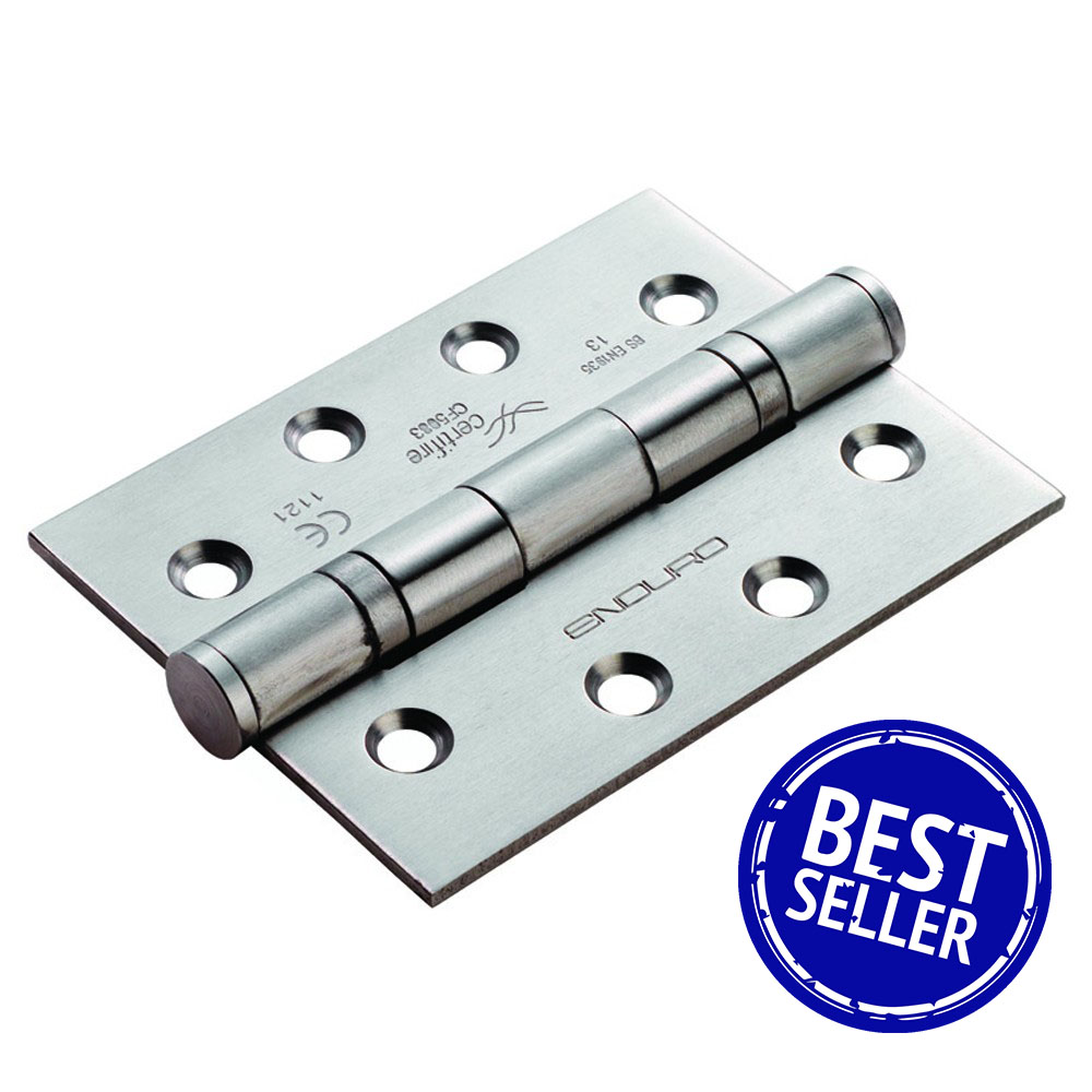 Enduro Grade 13 Ball Bearing P Hinge 3 Pack Satin Stainless Steel