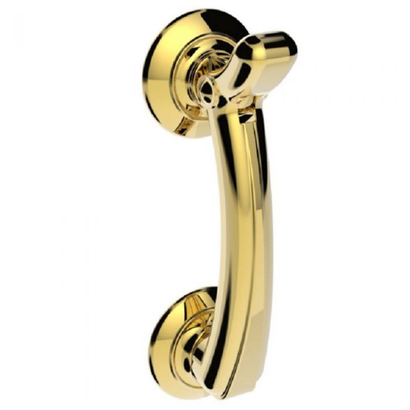 Door Knocker on Rose Polished Brass