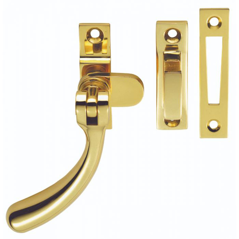 Bulb End Window Fastener Polished Brass