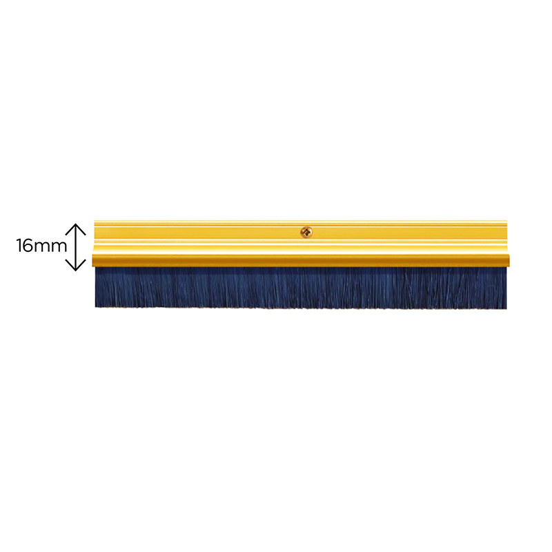 PVC Brush Strip - 914mm Gold