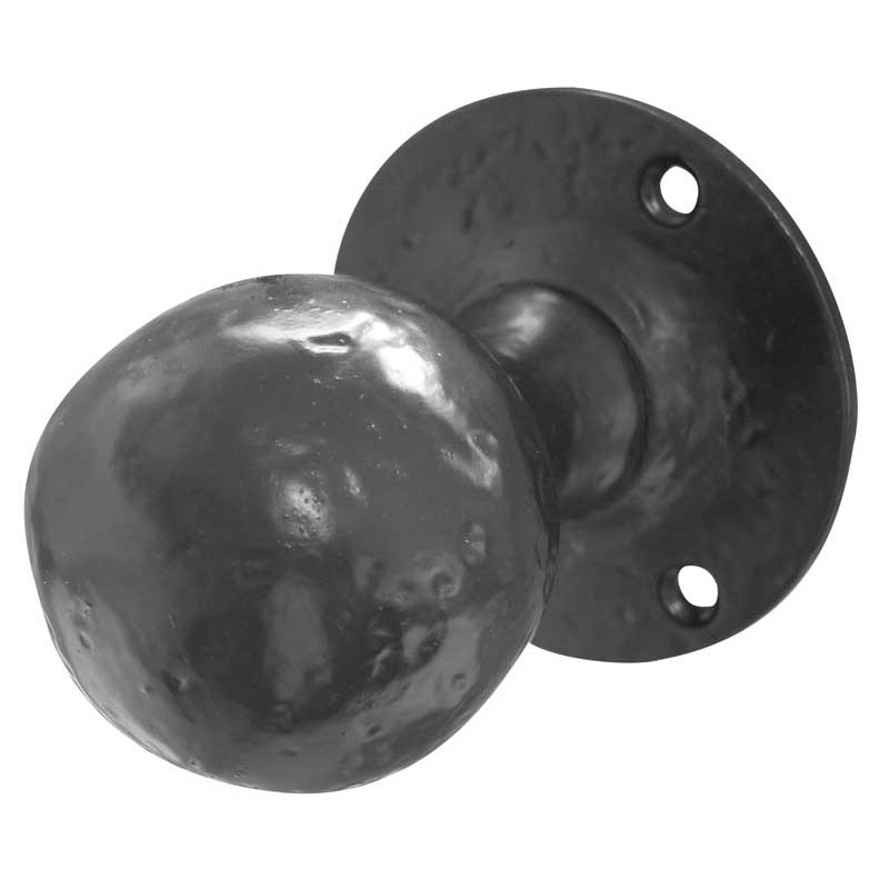 Ball Shape Mortice Knob - 50mm Dia Black