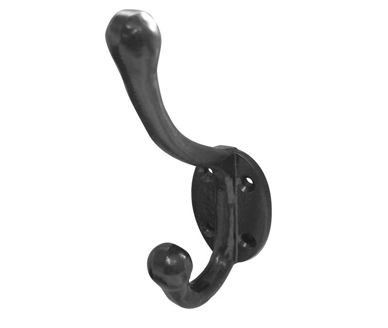 Jedo Hat & Coat Hook - 125mm Black