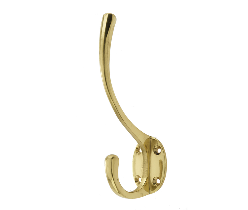 Hat & Coat Hook Polished Brass