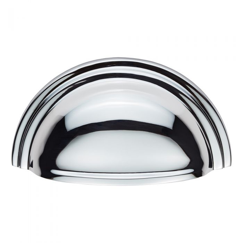 Victorian Cup Pull - 76mm Centres Polished Chrome