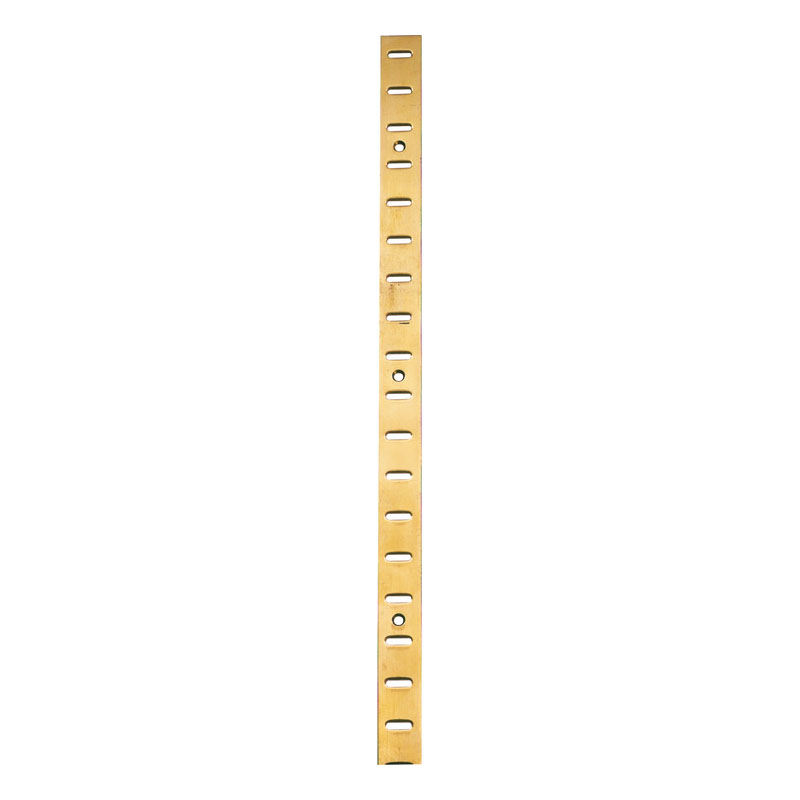 Flat Bookcase Strip - 1829mm Electro Brass