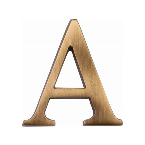 C1565 Pin Fix Letter 'A' Antique Brass