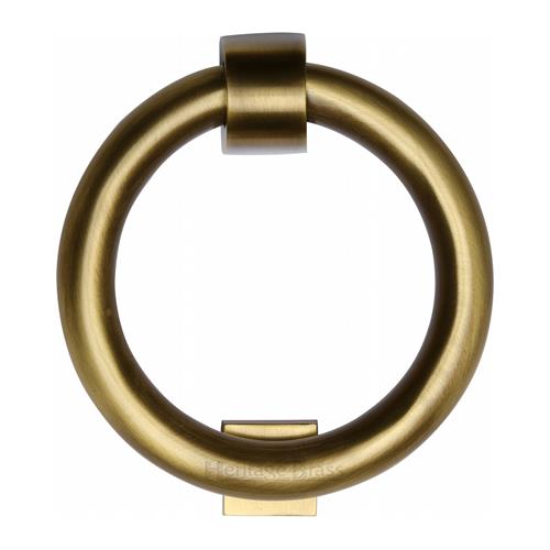 Ring Door Knocker Antique Brass
