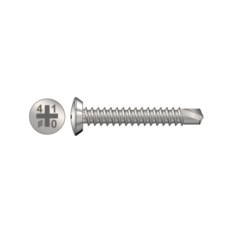 Self Tapping Thread Drill Point Screws - Shallow Pan - 3.9mm x 19mm