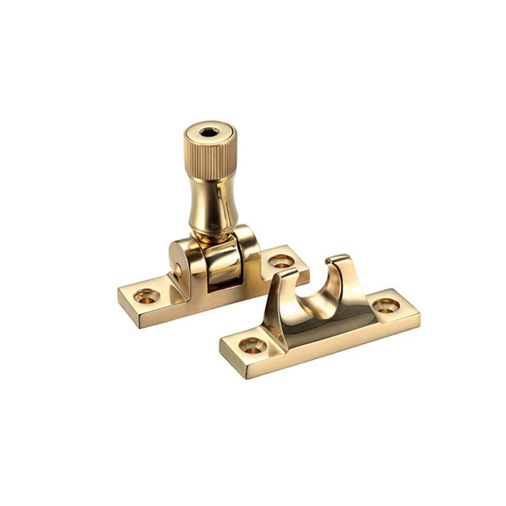 Brighton Pattern Sash Fastener Locking Polished Brass Locks Doors