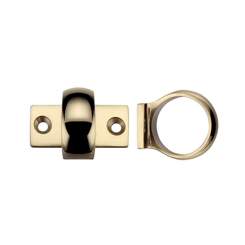 FB34 Window Sash Ring - Polished Brass