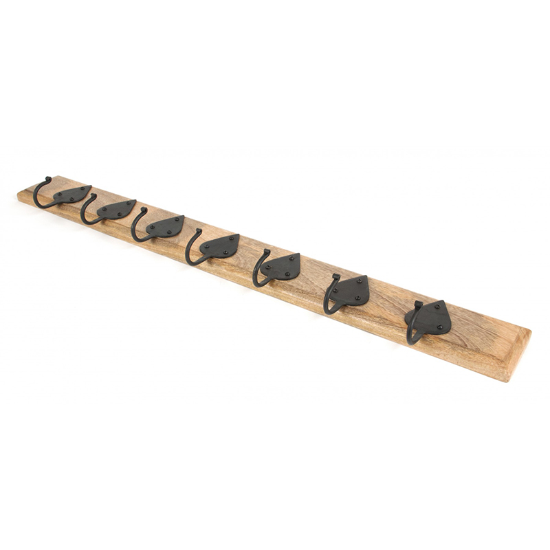 Cottage Coat Hook Rack Beeswax & Timber