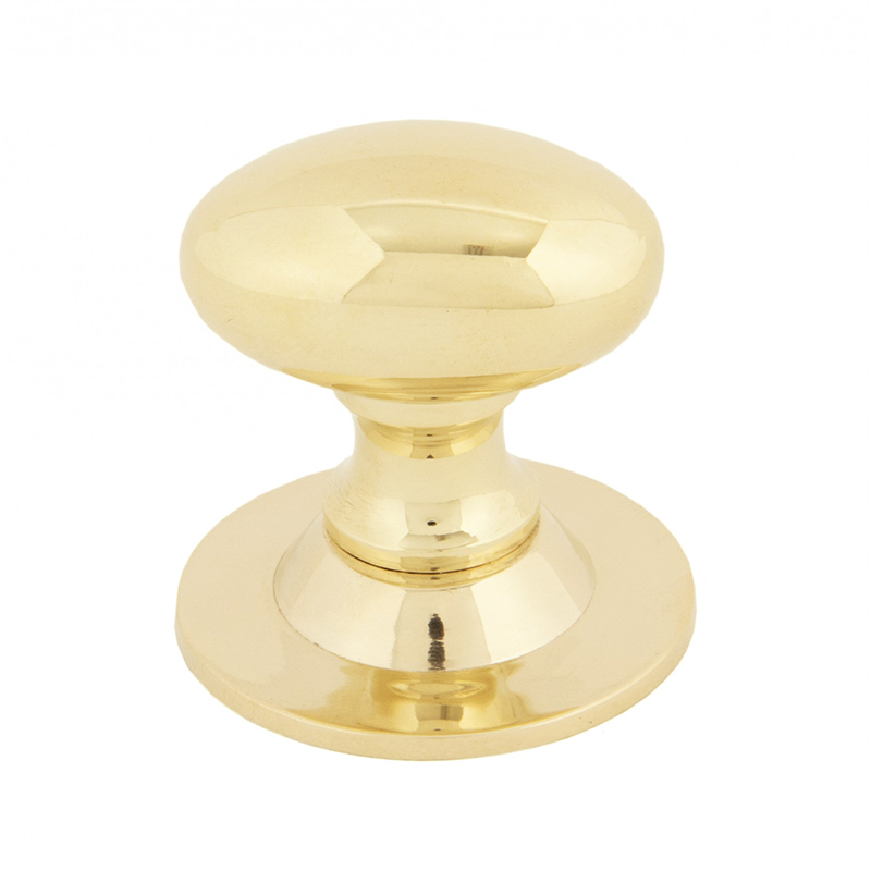 Oval Cabinet Knob Polished Brass - 33mm x 22mm