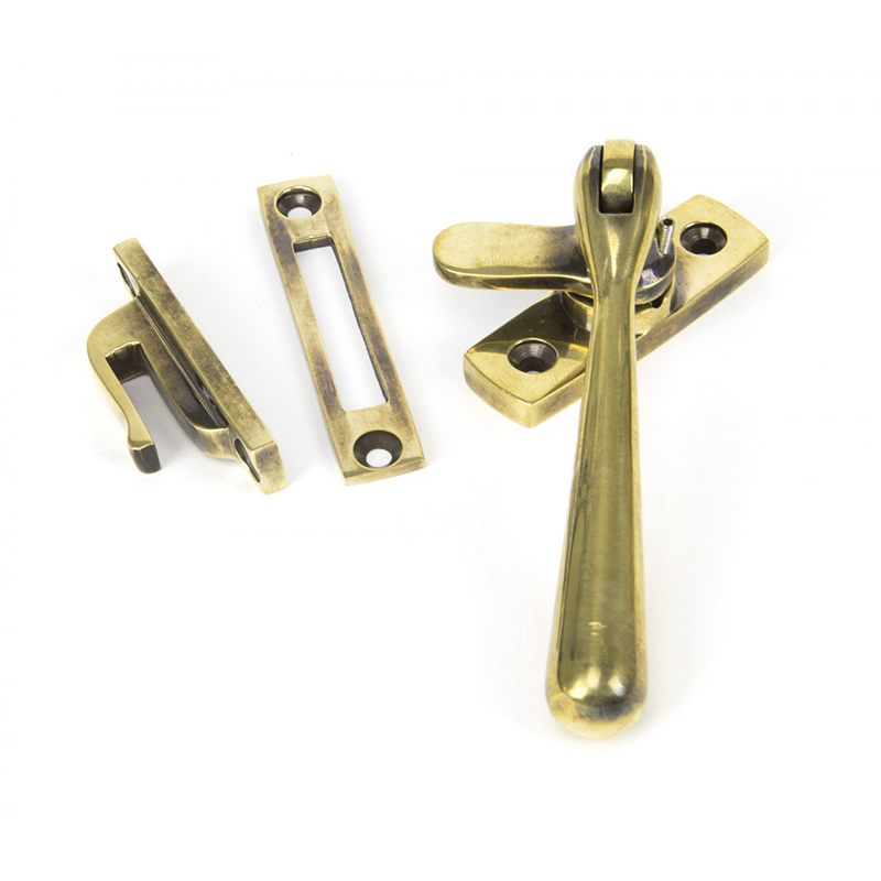 Newbury Fastener - Locking Aged Brass