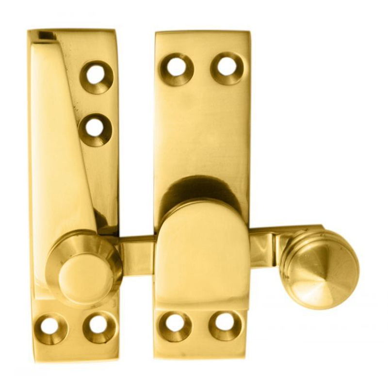 Quadrant Arm Sash Fastener Polished Brass