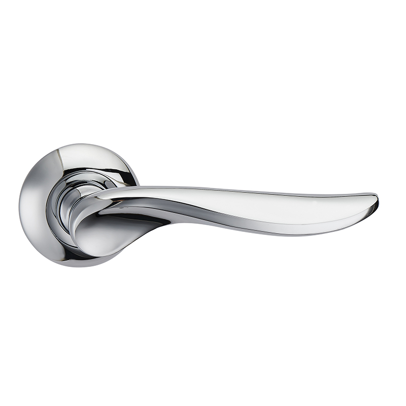 Achilles Lever on Rose - Polished Chrome