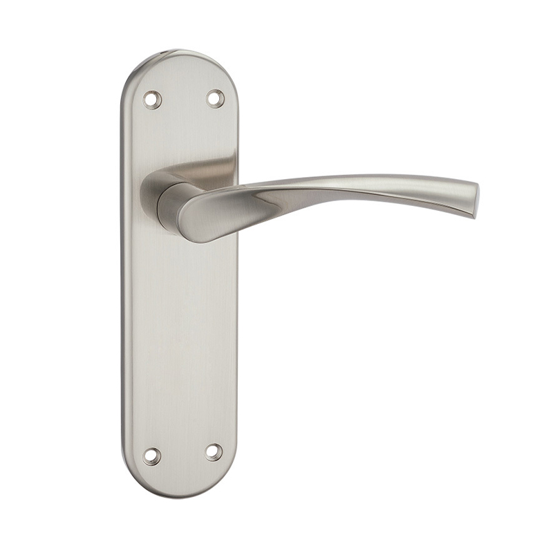 Verto Lever Latch on Backplate - Satin Nickel