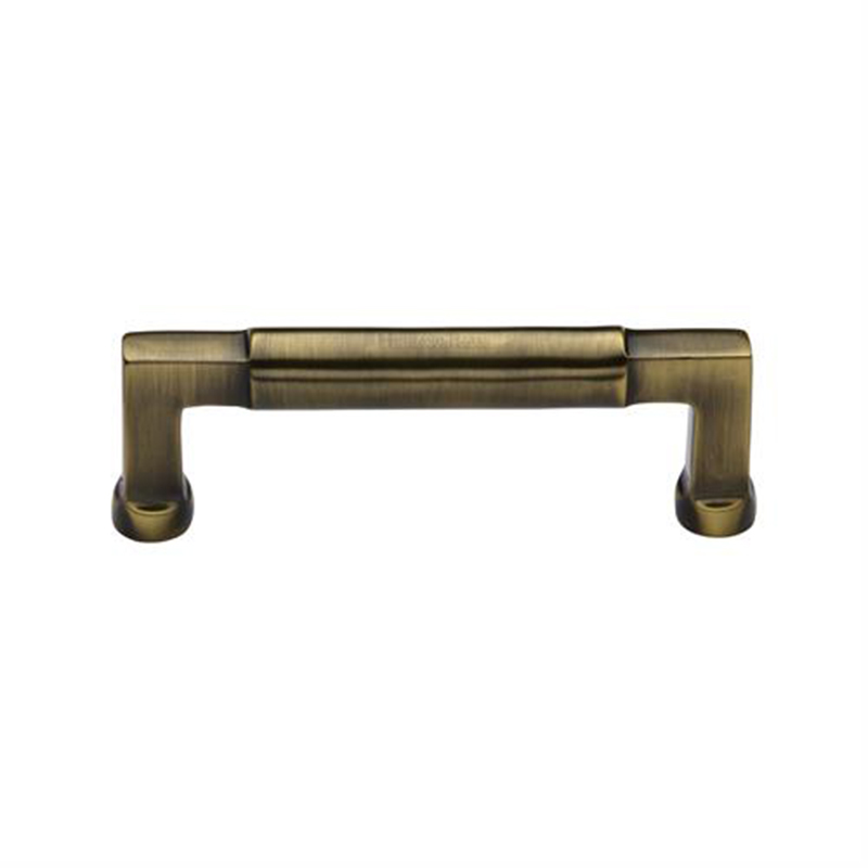Bauhaus Cabinet Pull - 117mm Antique Brass