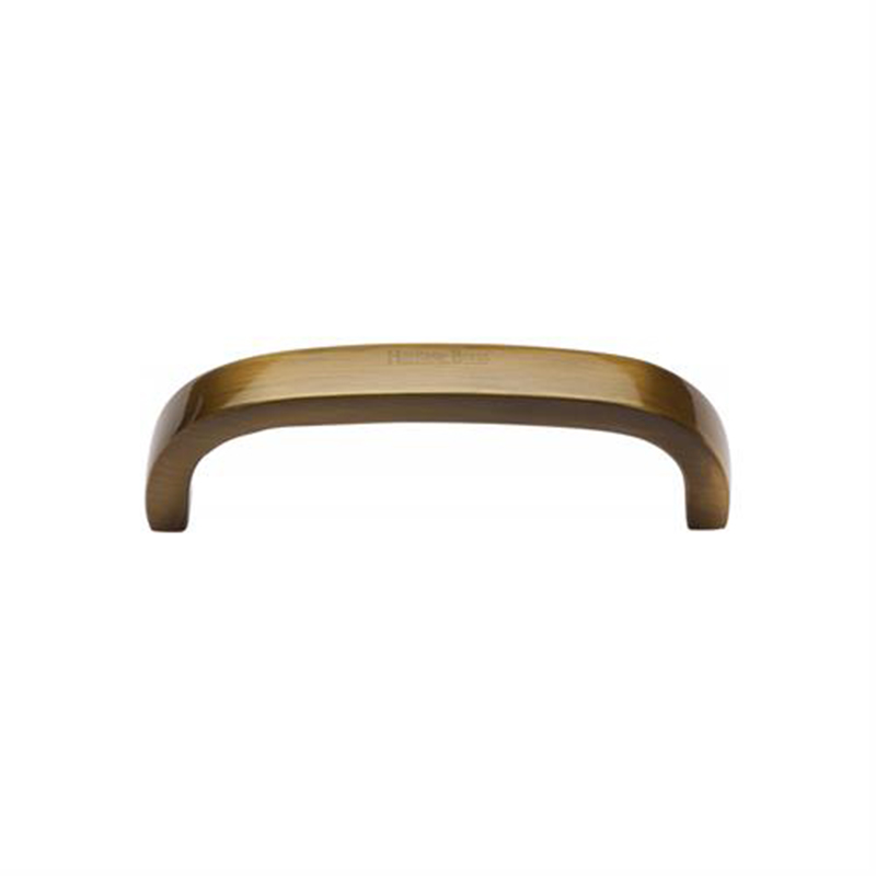 D Shaped Cabinet Pull - 97mm Antique Brass