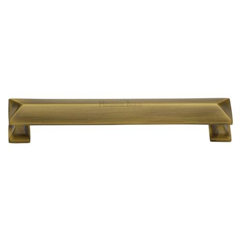 Pyramid Cabinet Pull - 113mm Antique Brass